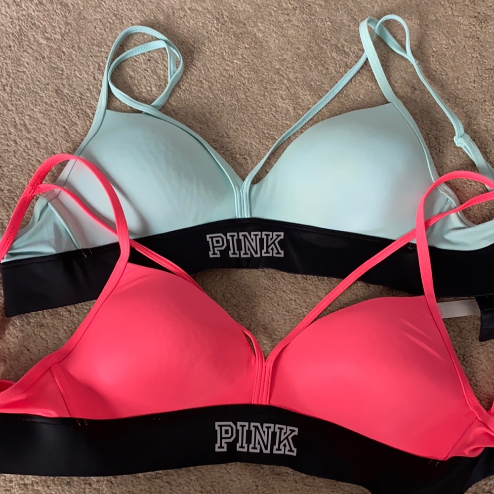 TWO Sexy Victoria’s Secret PINK Sports Bra Small